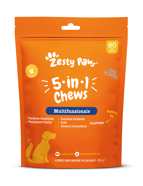 ZESTY PAWS 5in1 - Alimentatore complementare per cani adulti - 60 Chews  ZESTY PAWS 5in1 - Alimentatore complementare per cani adulti - 60 Chews
