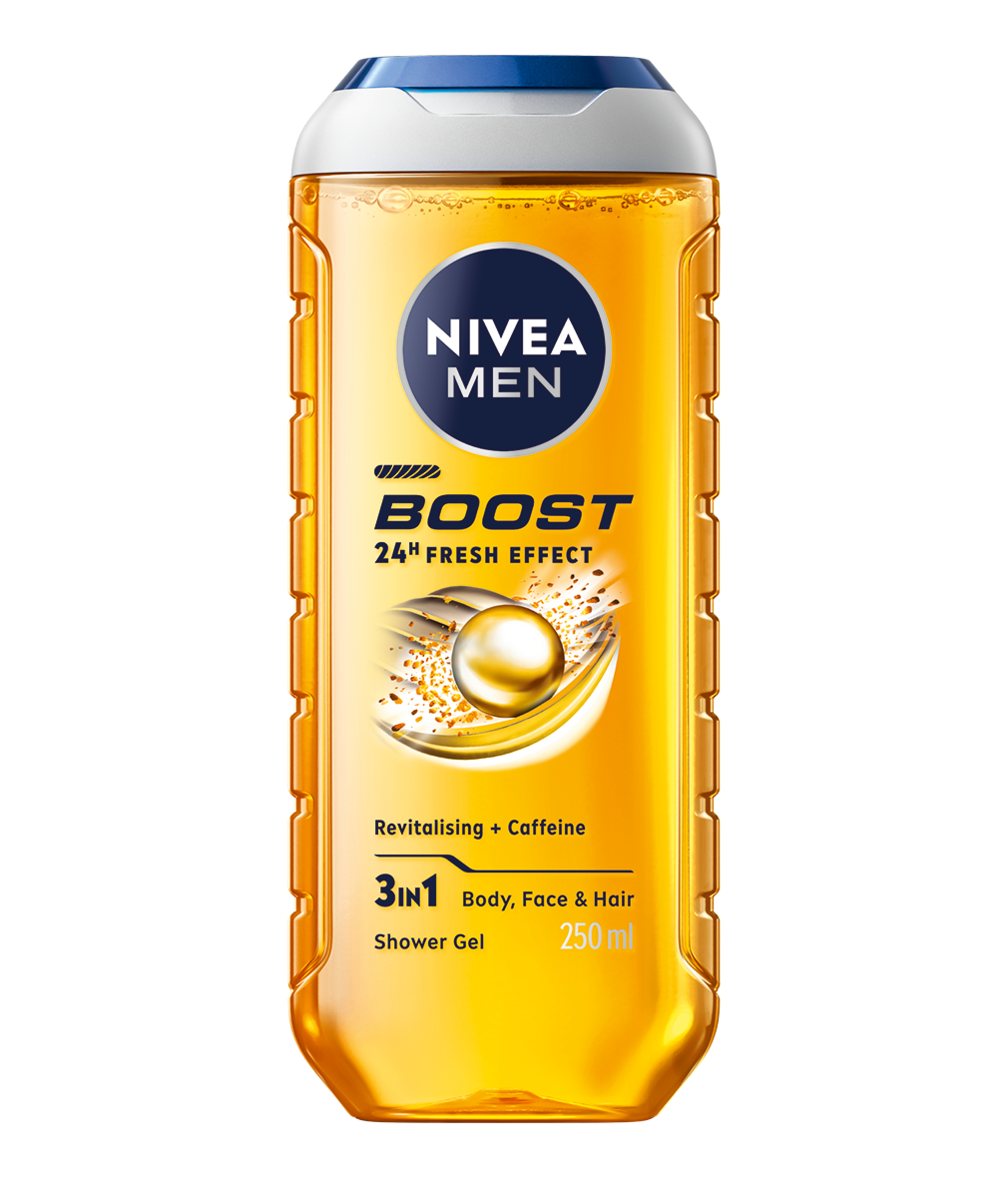 Nivea Men Doccia Shampoo Boost 250 ml, Docciaschiuma uomo energizzante per viso, corpo e capelli Nivea Men Doccia Shampoo Boost 250 ml, Docciaschiuma uomo energizzante per viso, corpo e capelli
