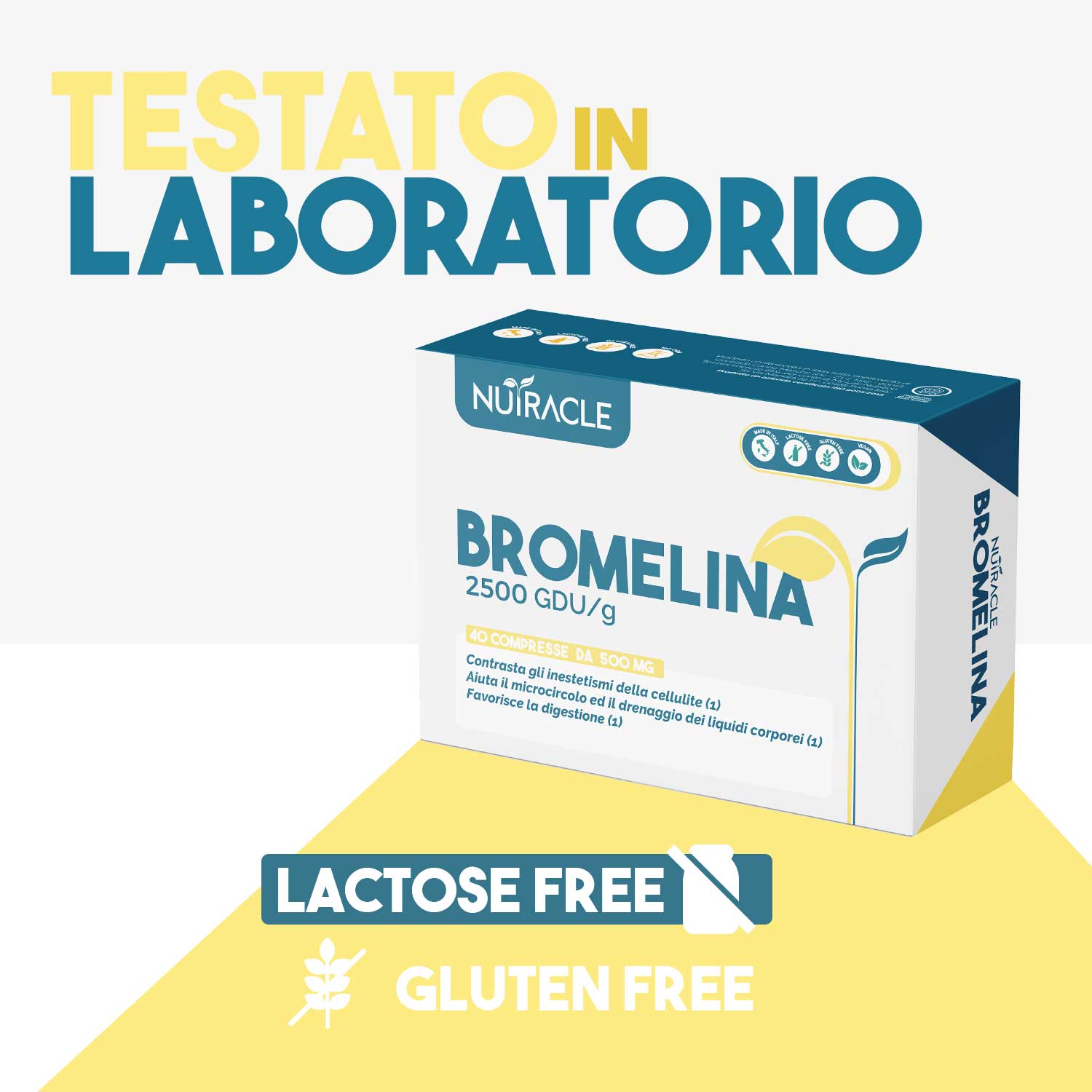 Nutracle Bromelina 40 Compresse - Integratore Drenante