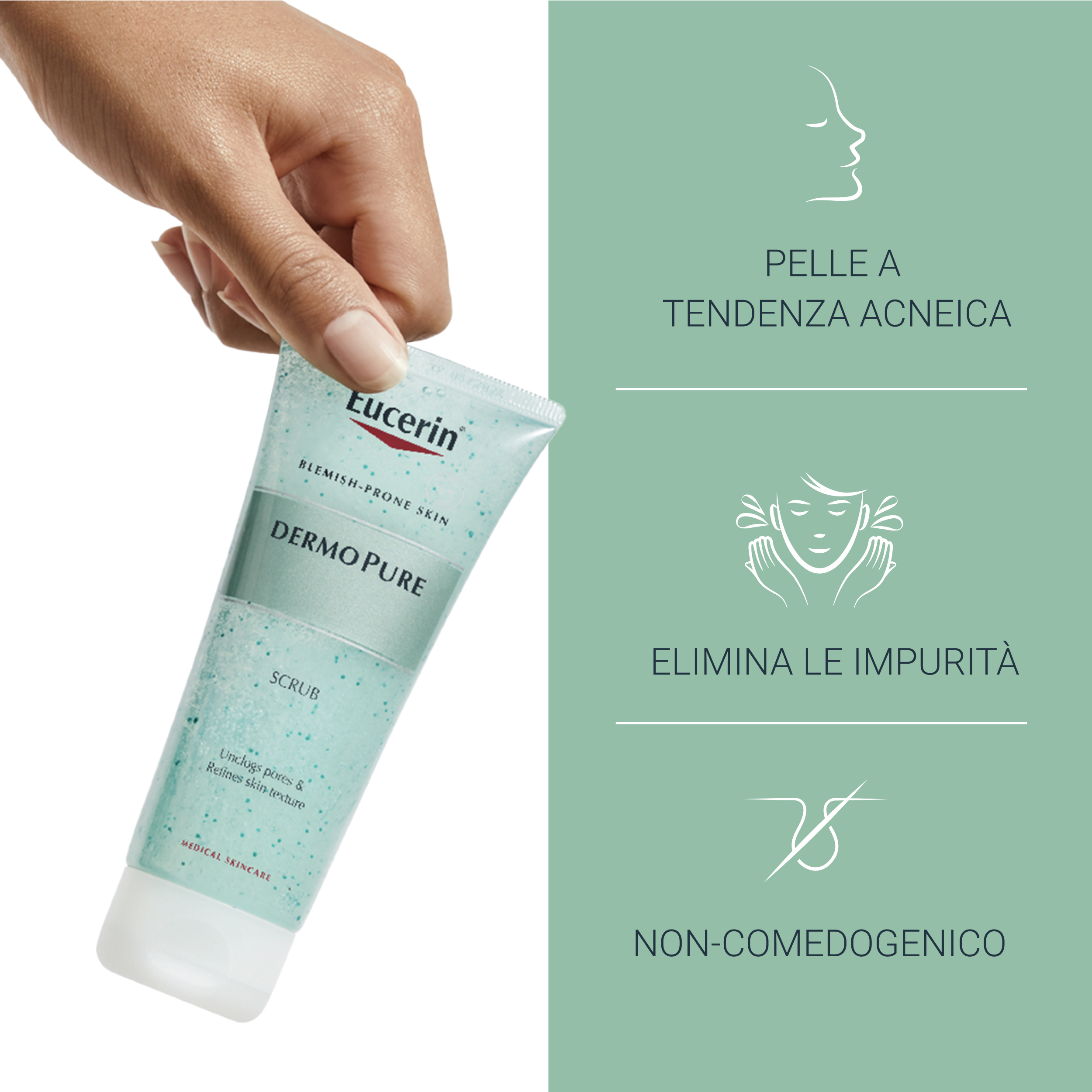 Eucerin DermoPurifyer Oil Control Scrub Detergente Levigante 100 ml Eucerin DermoPurifyer Oil Control Scrub Detergente Levigante 100 ml