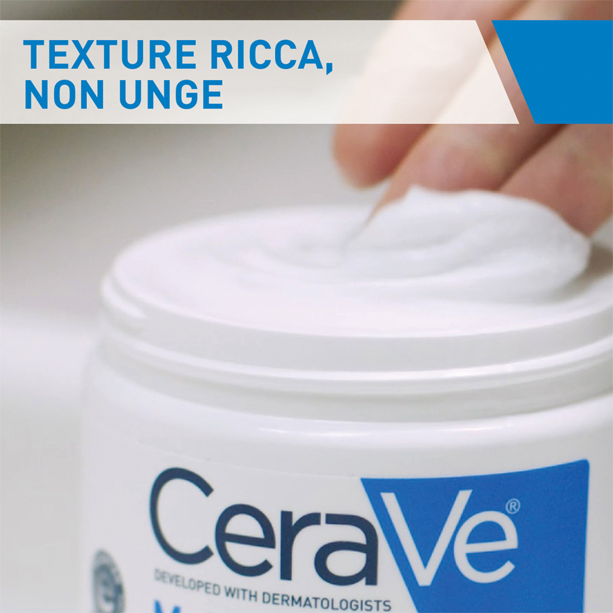 CeraVe Crema Idratante, Per Pelli Da Secche a Molto Secche Per il Corpo e il Viso, 340 g