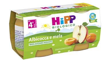 Hipp Biologico Omogeneizzato Albicocca e Mela 2x80g Hipp Biologico Omogeneizzato Albicocca e Mela 2x80g