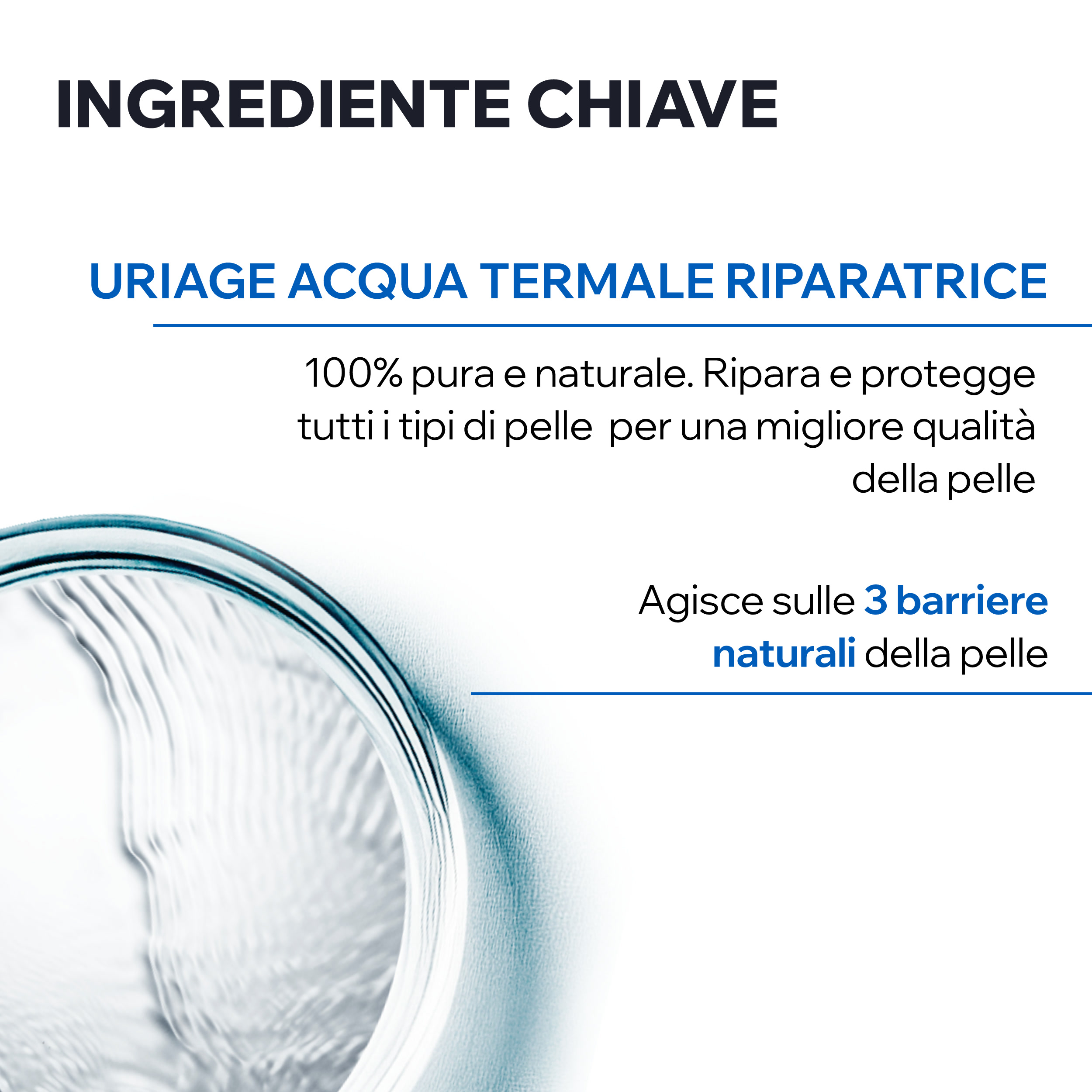 URIAGE EAU THERMALE D'URIAGE Spray fresco, multiuso, per tutta la famiglia. Idrata, lenisce, protegge. 100% pura e naturale - 300ML