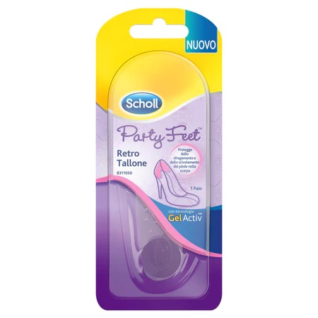 Scholl Party Feet Retro Tallone - Fascia in gel trasparente - 1 paio