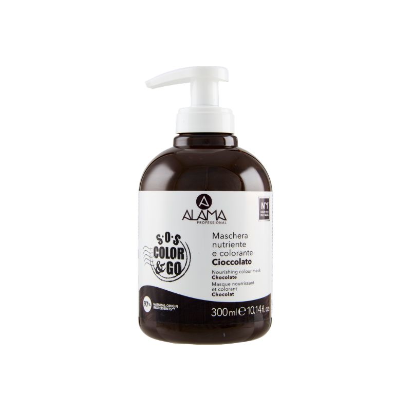 Alama Sos Color & Go - Maschera Nutriente Colorante Per Capelli Tonalità Cioccolato 300 ml