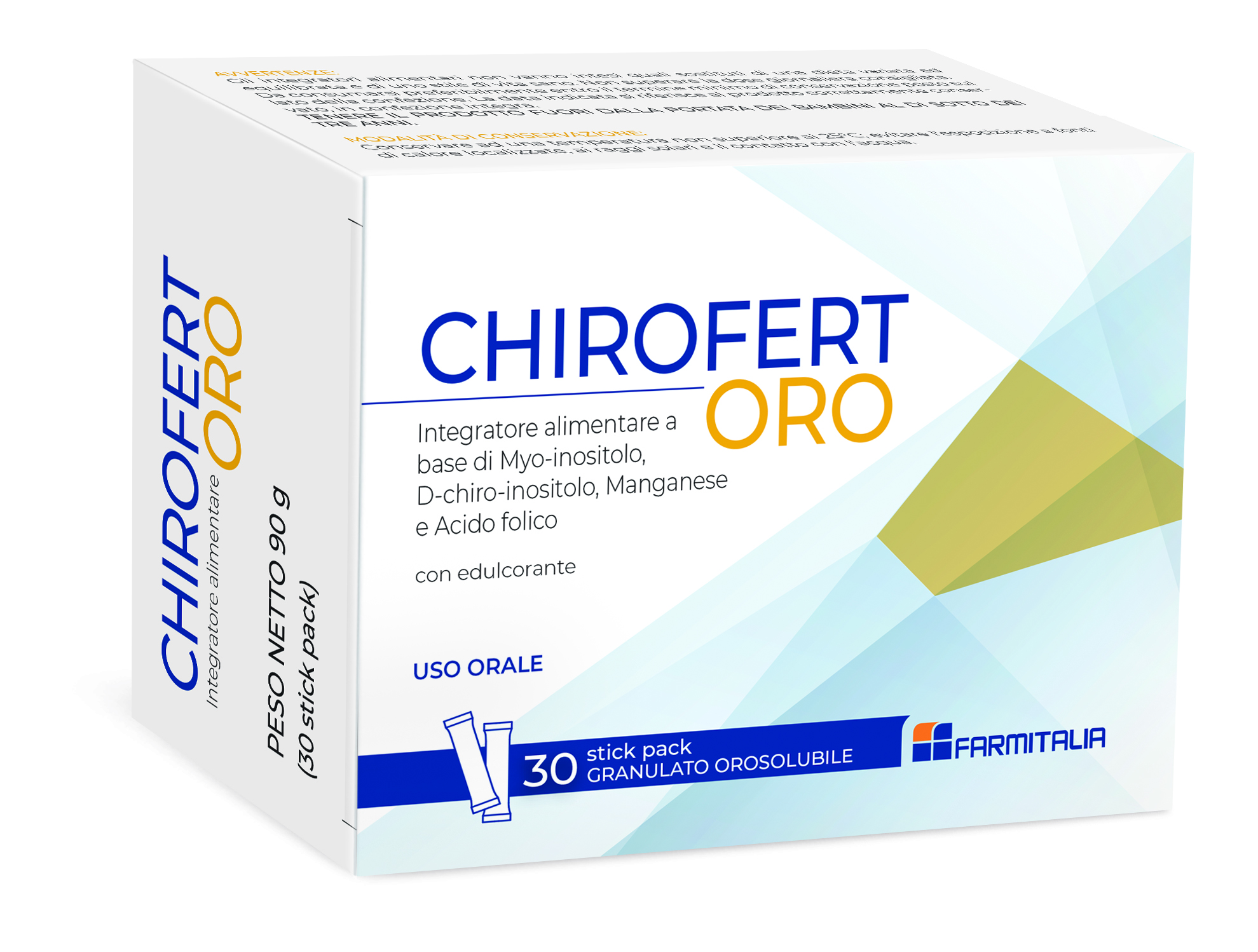 Chirofert Oro 30 Stick Pack Granulato Orosolubile - Integratore Antiossidante