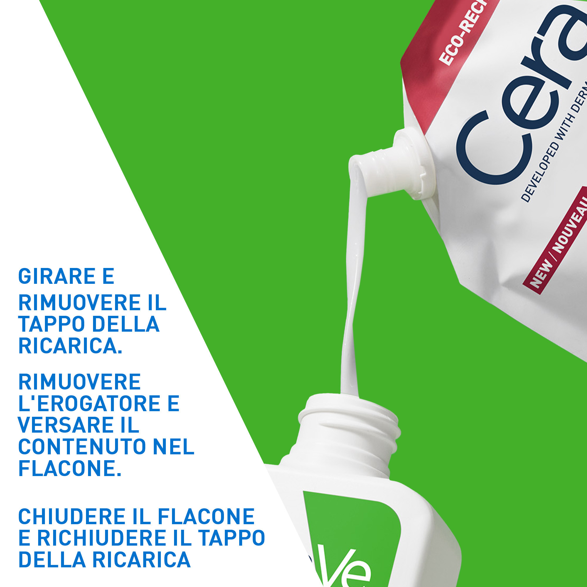 CeraVe Detergente Idratante Viso Pelle da Normale a Secca Refill 473 ml