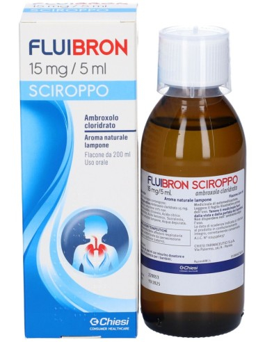 Fluibron Sciroppo Tosse Grassa 15 mg/5 ml Ambroxolo cloridrato 200 ml