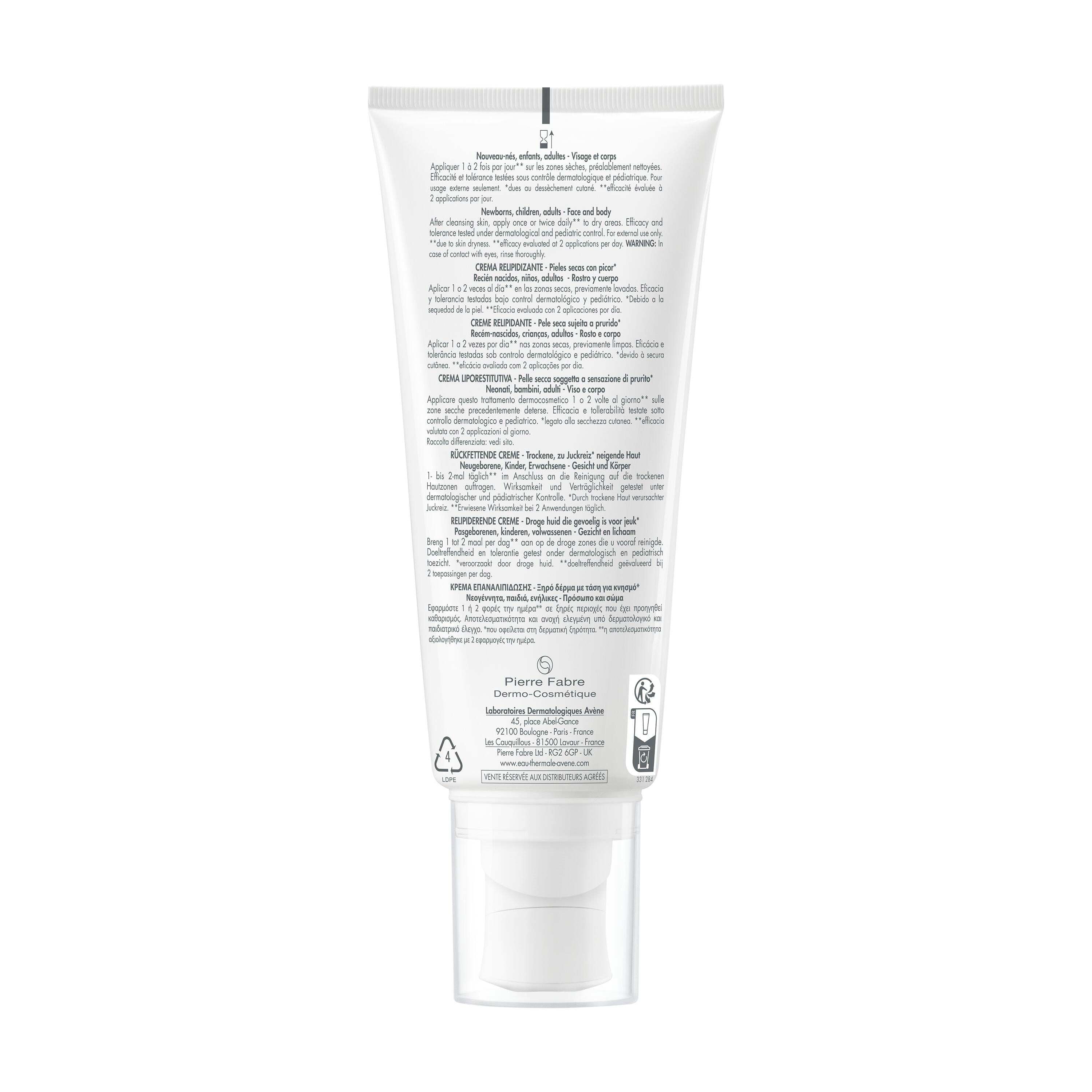 Eau Thermale Avène - XERACALM A.D Crema Liporestitutiva 200 ml