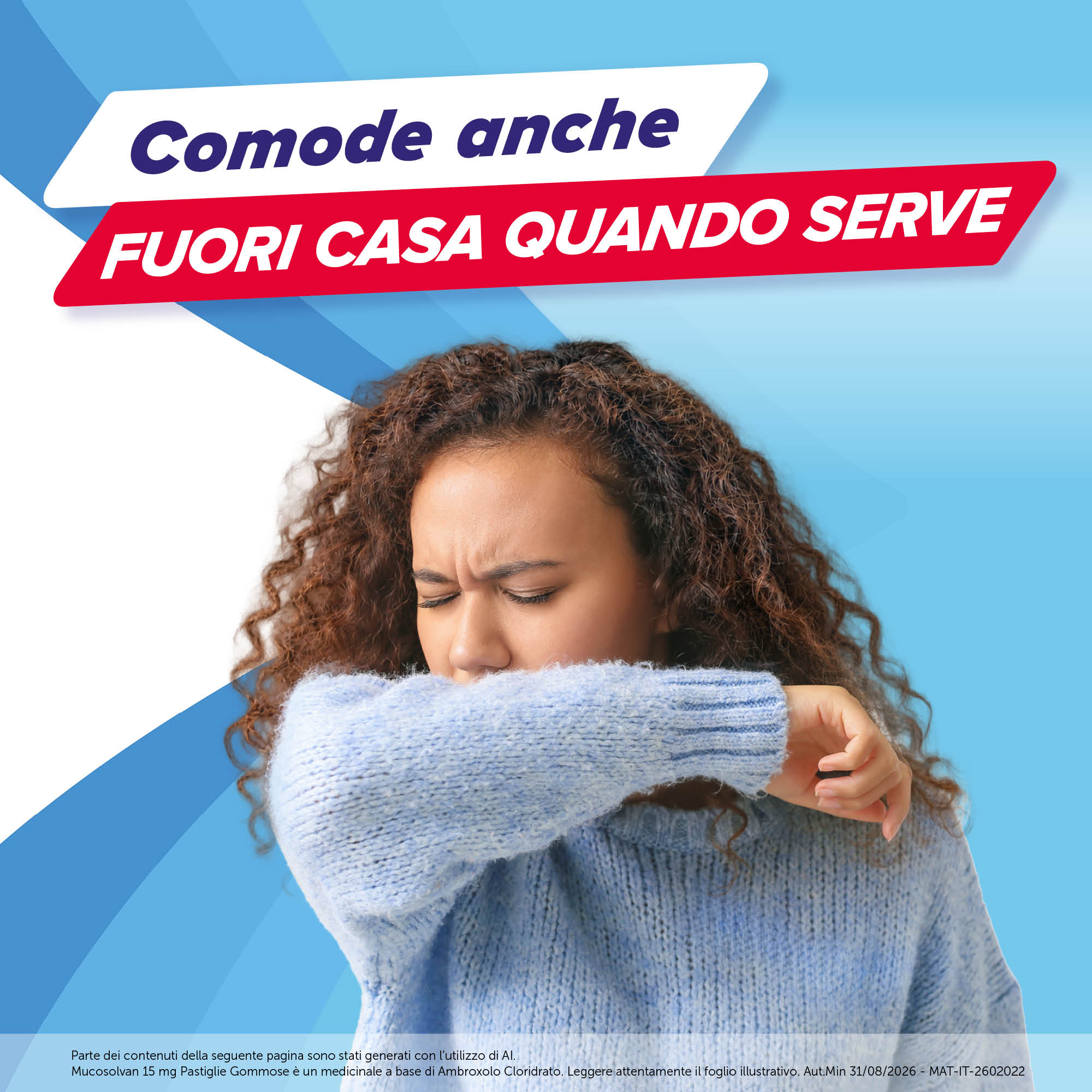 Mucosolvan 15 mg - 20 Pastiglie Gommose Per Il Trattamento Delle Secrezioni Nelle Patologie Acute E Croniche Di Bronchi E Polmoni