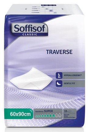 Soffisof Traversa Classica Assorbente Per Incontinenza 60x90 cm 15 Pezzi