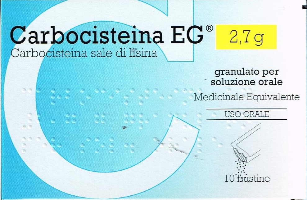 Carbocisteina EG 10 bustine da 2,70 g