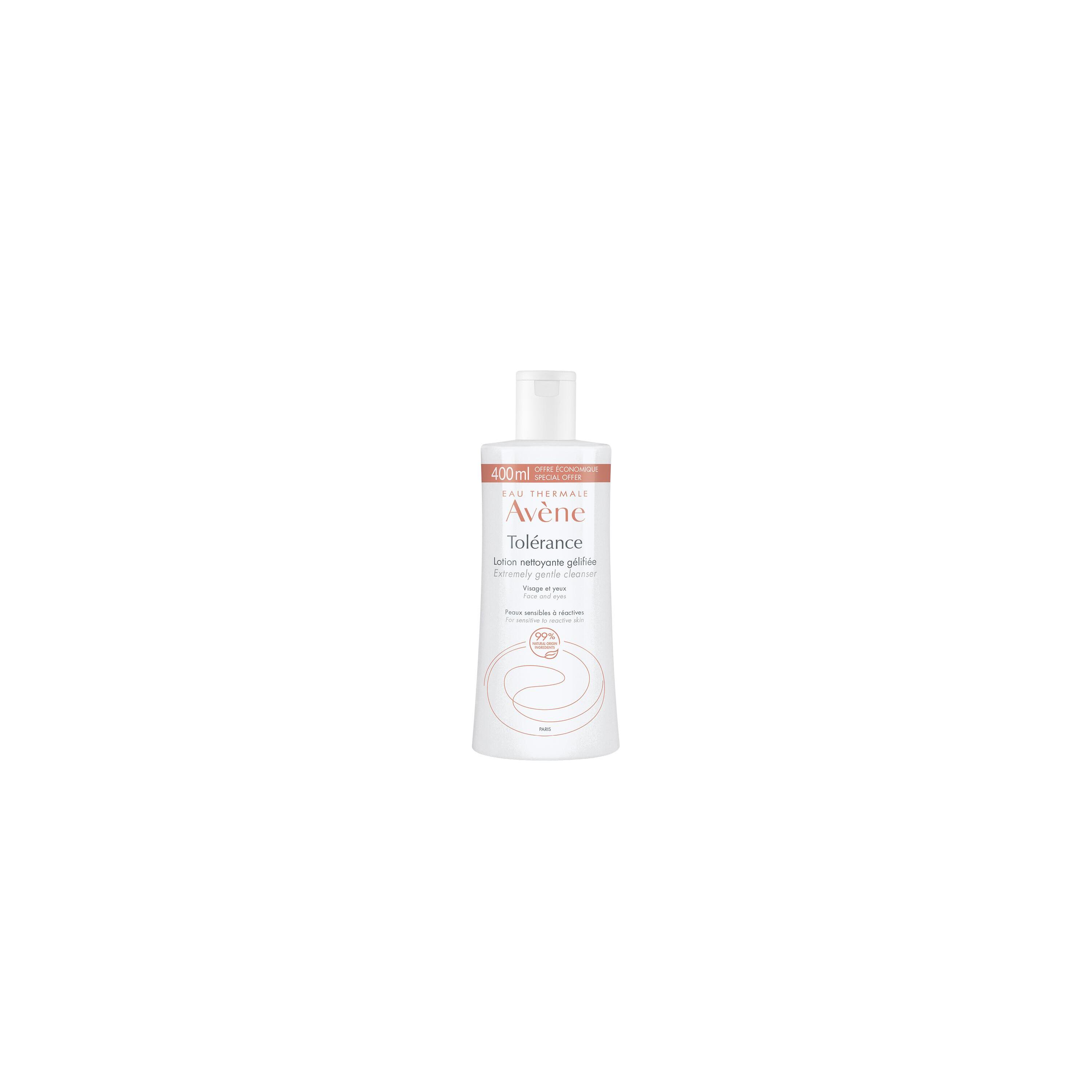 Avène Tolérance - Lozione Detergente Gel Per Pelle Sensibile E Reattiva Viso, Occhi E Labbra 400 ml