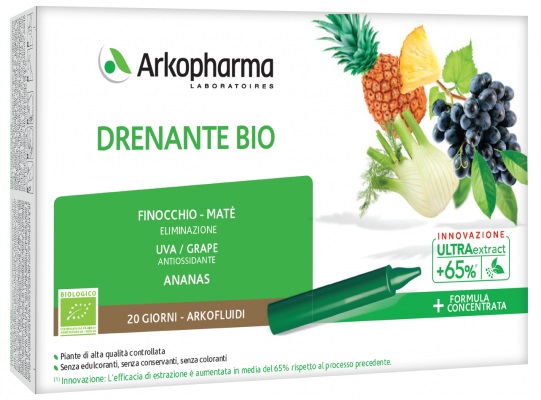 Arkofluidi Integratore Drenante BIO 20Flaconcini 