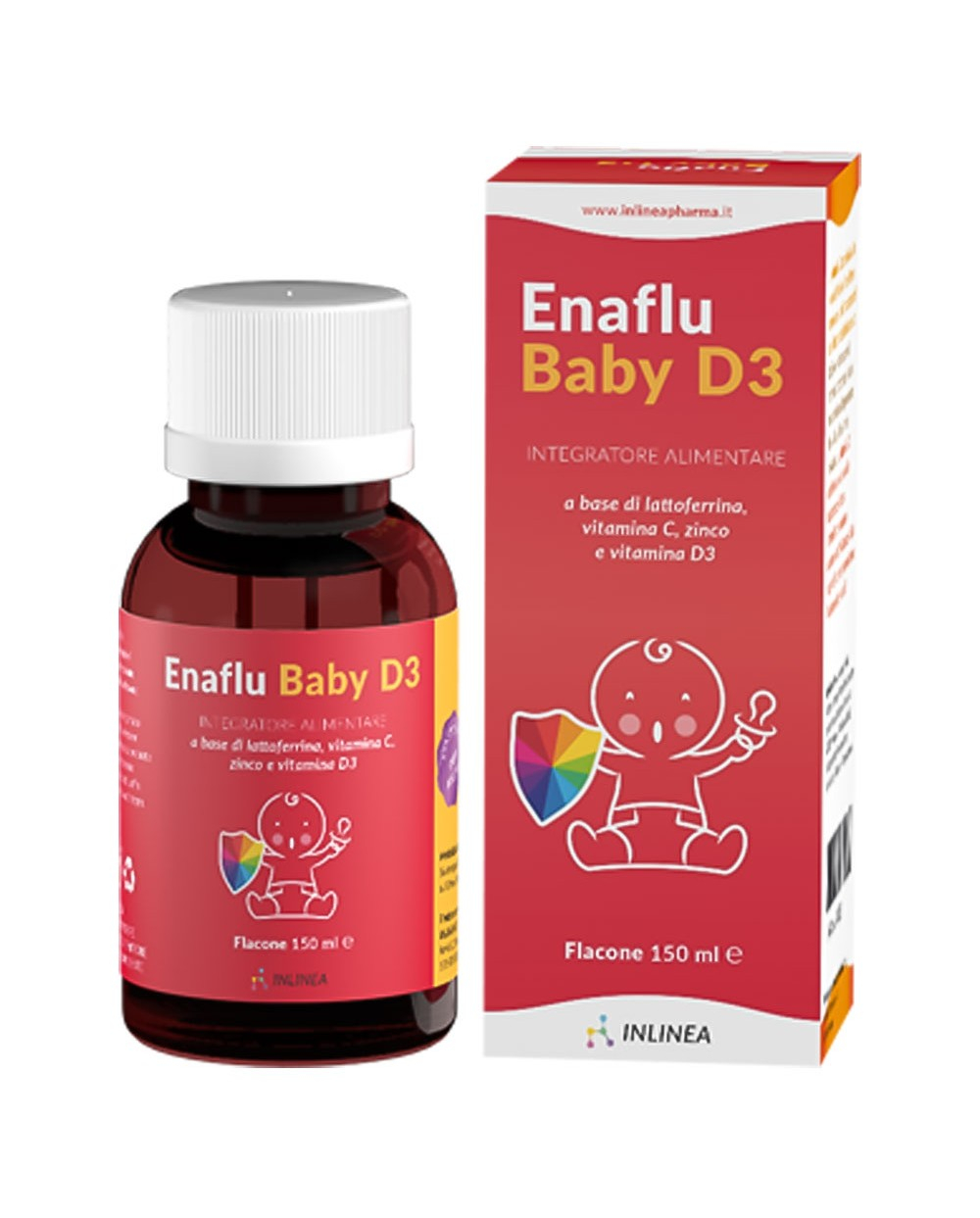 Enaflu Baby D3 Sciroppo Integratore 150 ml Enaflu Baby D3 Sciroppo Integratore 150 ml