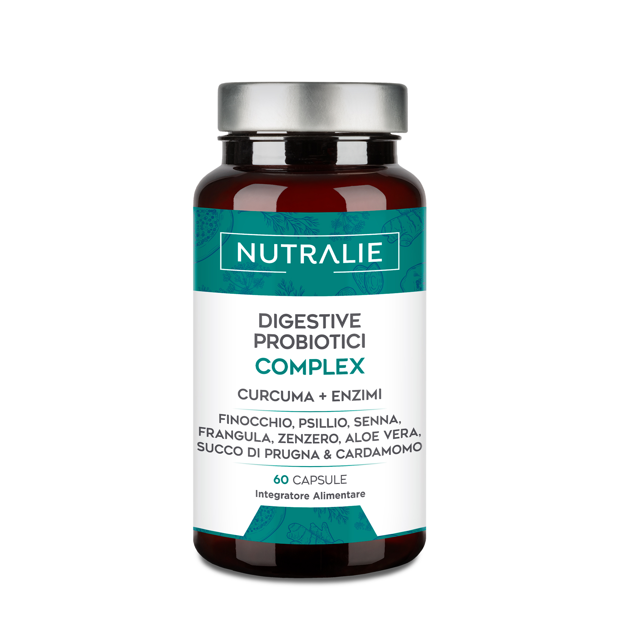 Nutralie Digestive Probiotici Complex 60 Capsule -  Integratore Per Il Benessere Intestinale