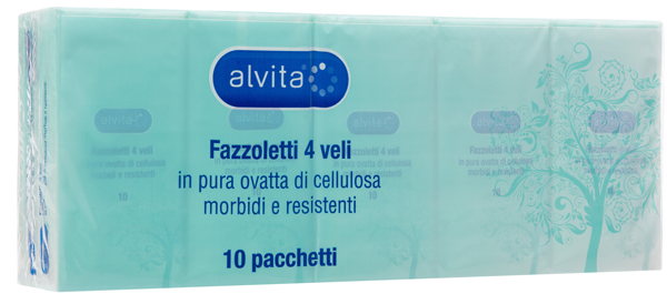 ALVITA FAZZOLETTI 4VELI 10PZ