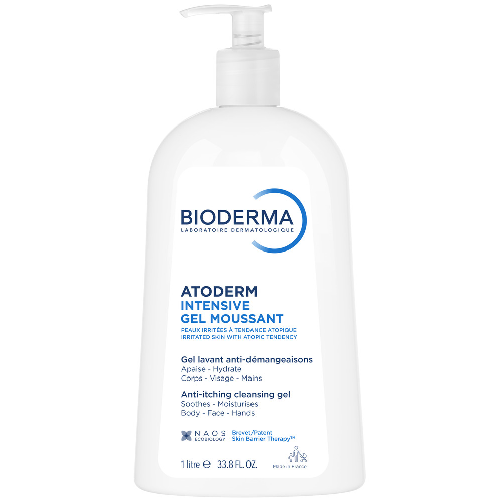 Bioderma Atoderm Intensive Gel Moussant - Gel Detergente Ultra-Lenitivo Per Pelle Molto Secca 1 Litro