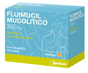 Fluimucil Mucolitico Granulato 200 mg N-acetilcisteina  30 Bustine