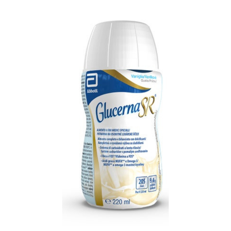 Glucerna SR Alimento a Fini Medici Speciali per Diabetici Vaniglia 220ml Glucerna SR Alimento a Fini Medici Speciali per Diabetici Vaniglia 220ml