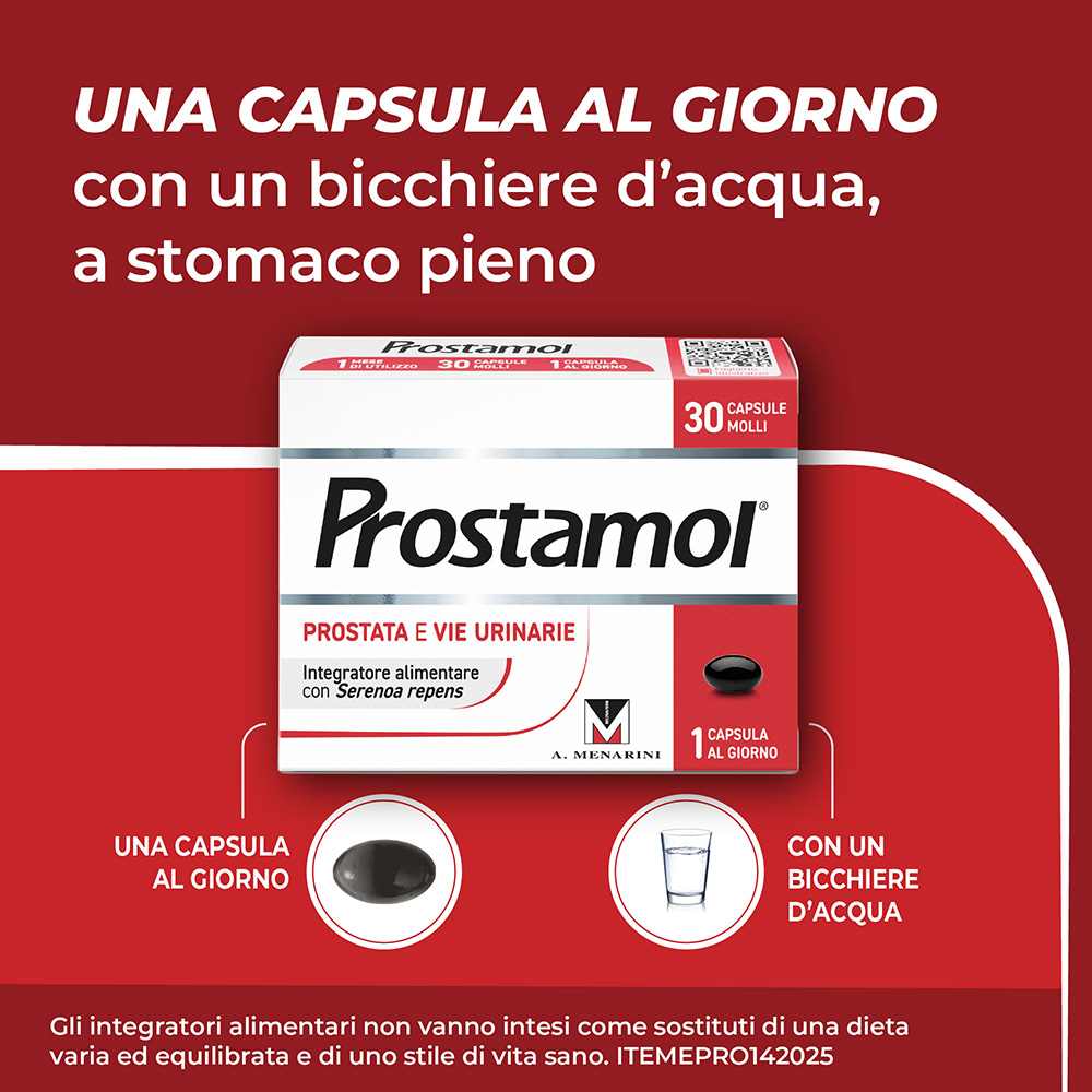 Prostamol - Integratore per la prostata e le vie urinarie - 30 Capsule