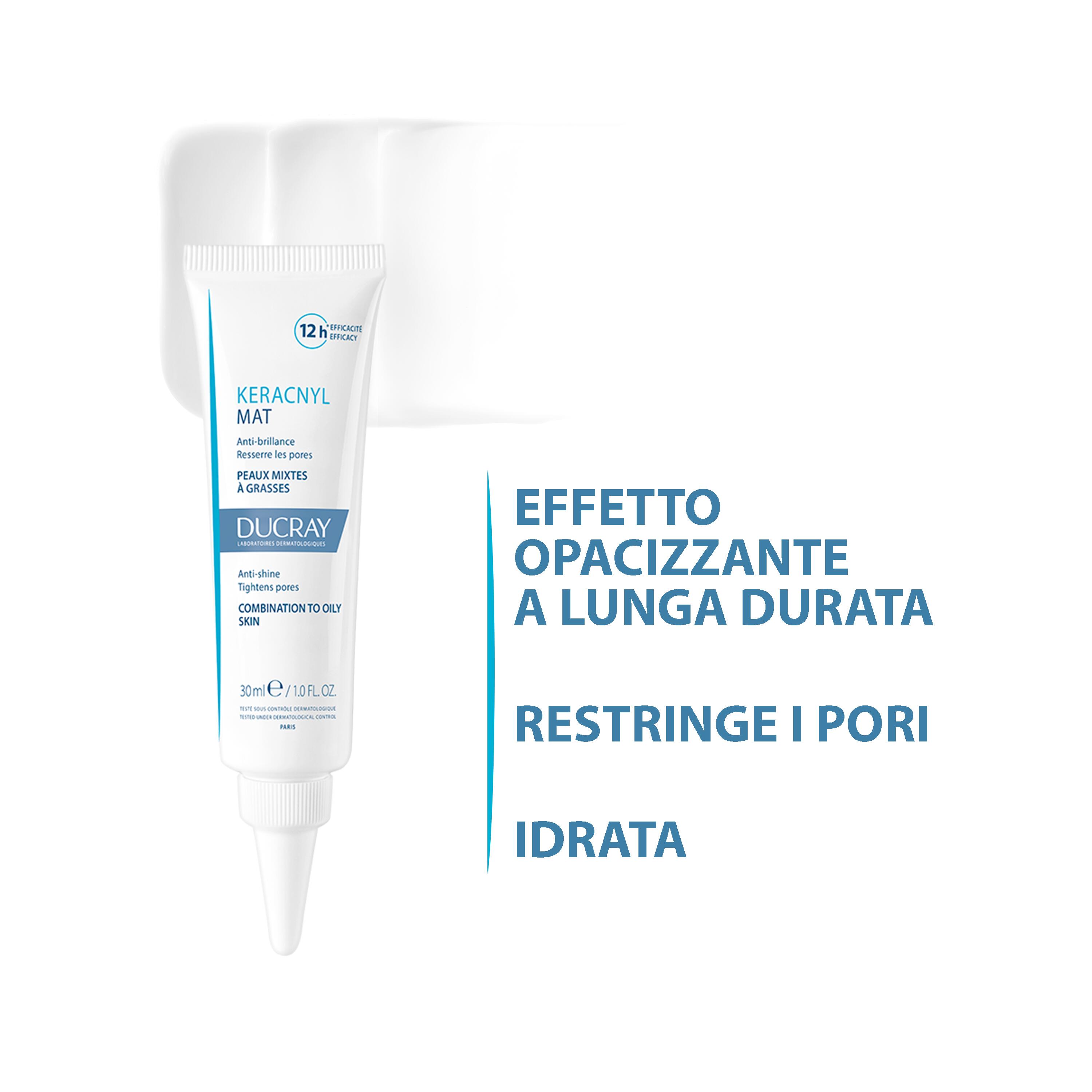 Ducray Keracnyl Mat - Crema Opacizzante Per Pelli Miste E Grasse 30 ml