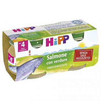 Hipp Biologico Omogeneizzato Salmone 2 x 80 g  Hipp Biologico Omogeneizzato Salmone 2 x 80 g