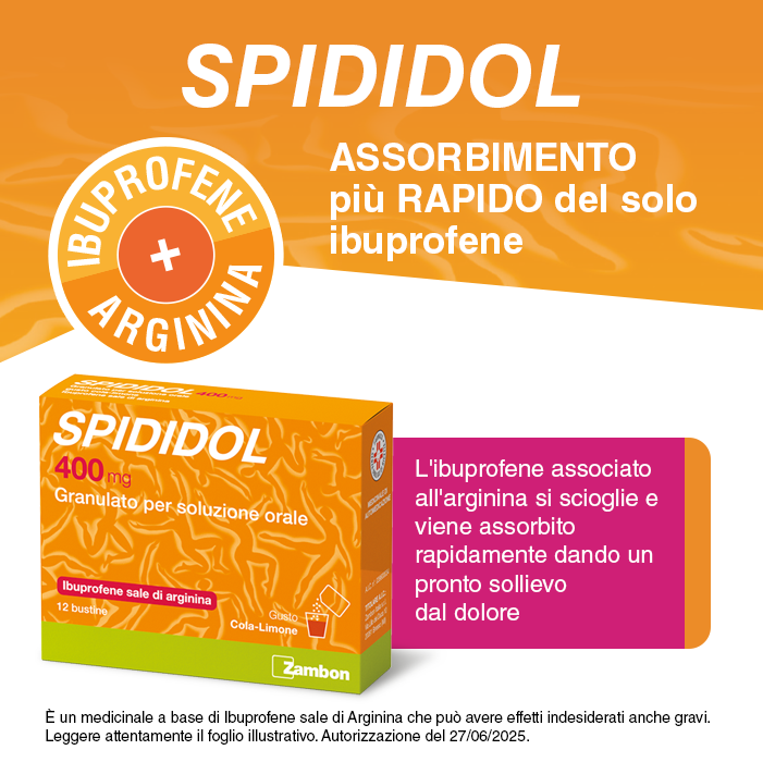 Spididol 400 mg - Granulato gusto COLA LIMONE - 12 bustine