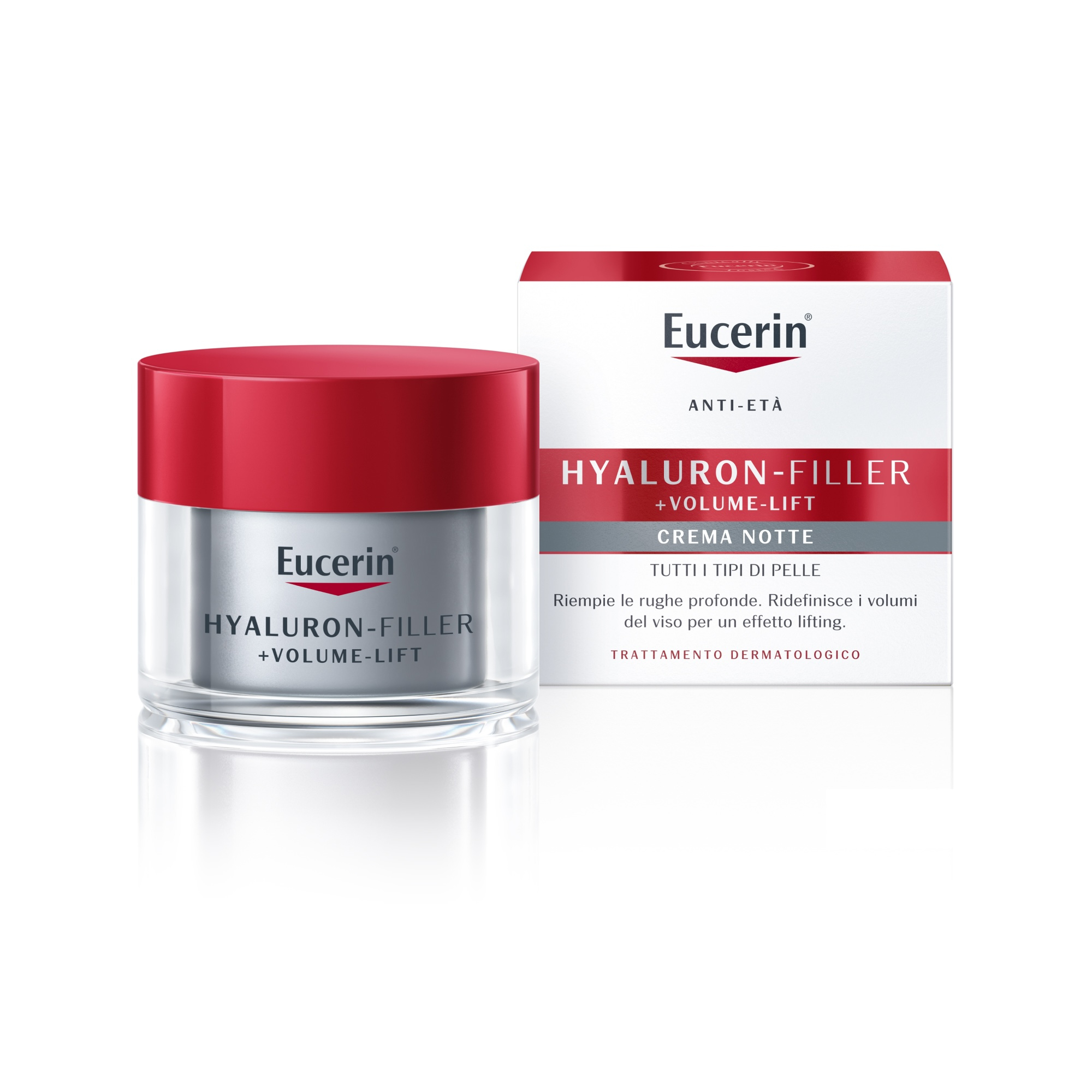Eucerin Hyaluron-Filler Volume Crema Notte Antirughe 50mL