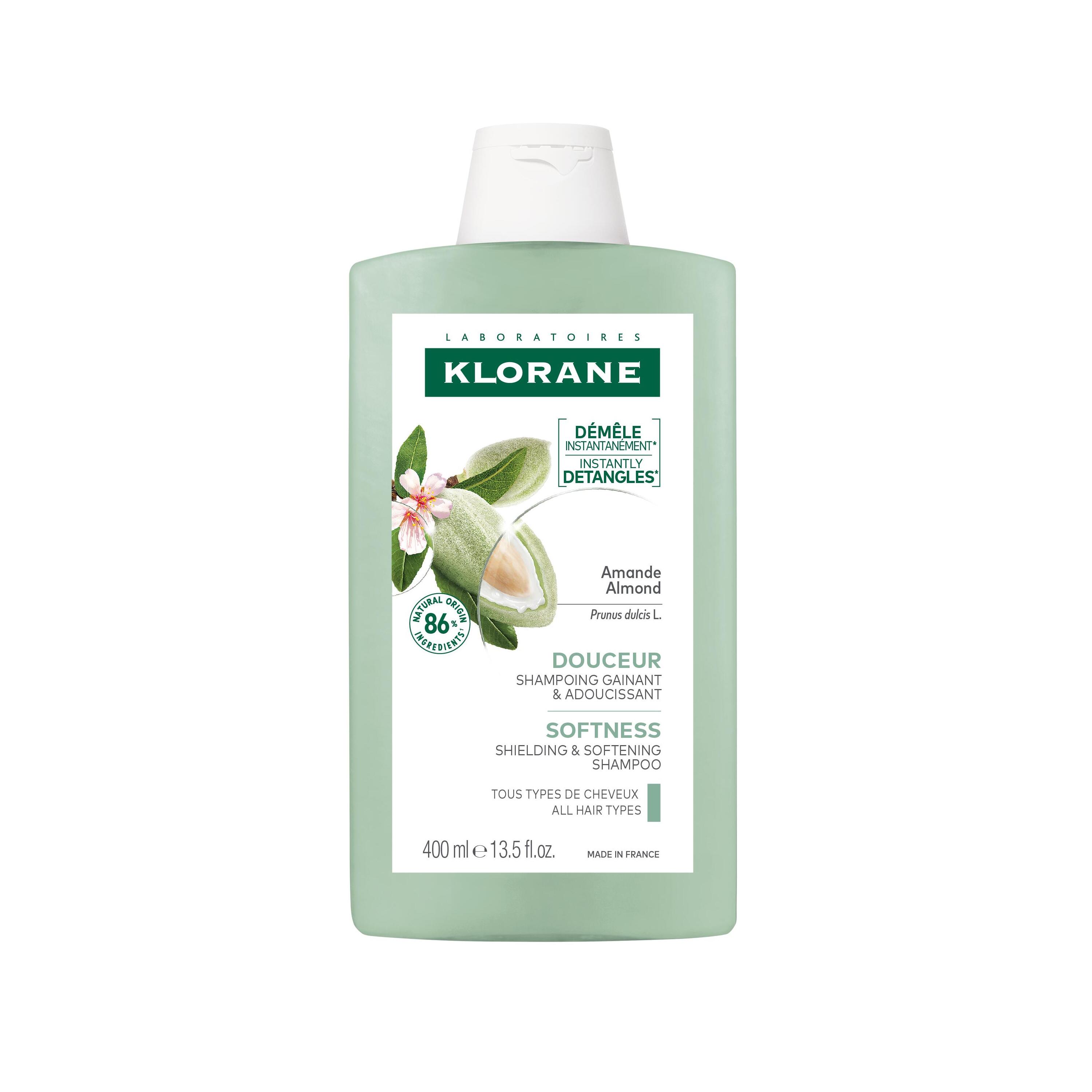 Klorane - Shampoo Avvolgente Alla Mandorla Per Tutti I Tipi Di Capelli 400 ml