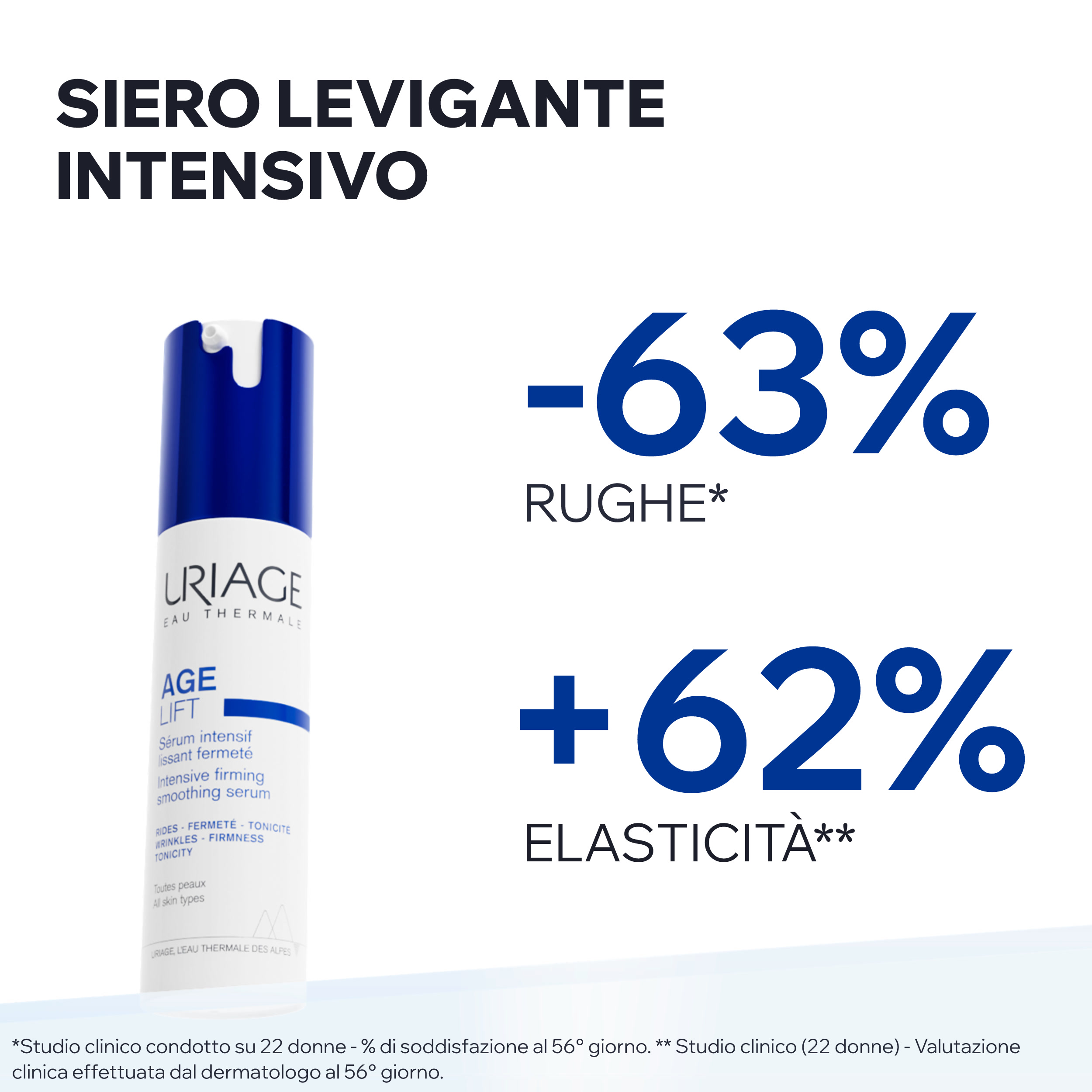 URIAGE AGE LIFT Siero intensivo antietà, antirughe ed elasticizzante, al retinolo con RETINOLO, ACIDO IALURONICO E AHA per tutti i tipi di pelle, anche sensibile - 30ml