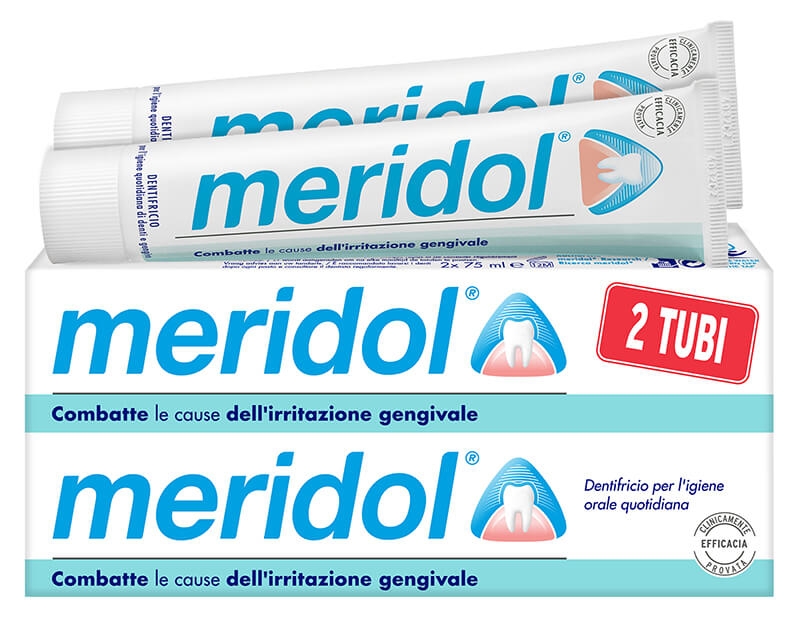 MERIDOL DENTIFRICIO PROTEZIONE GENGIVE BITUBO  2 X 75 ml  MERIDOL DENTIFRICIO PROTEZIONE GENGIVE BITUBO  2 X 75 ml