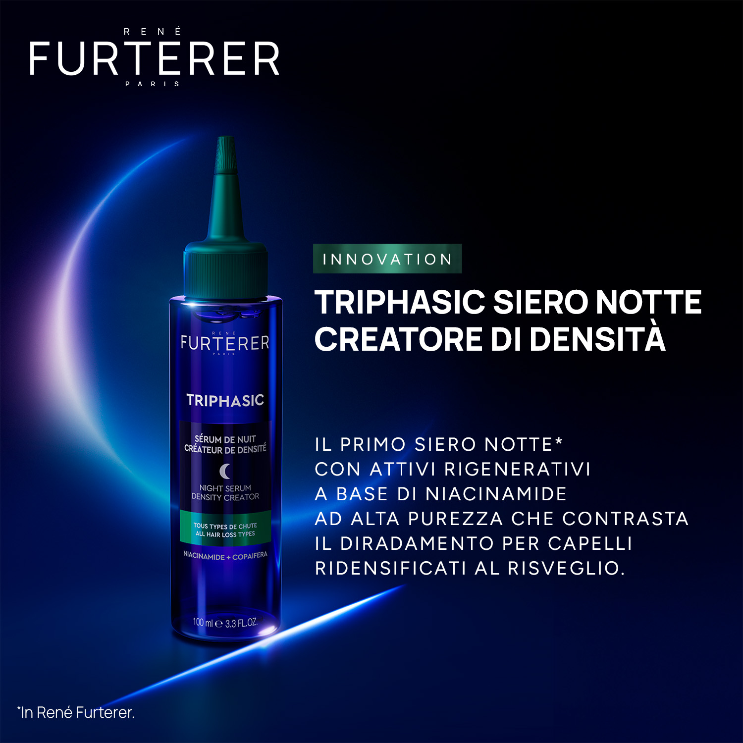 René Furterer Triphasic - Siero Notte Trifasico Ad Azione Densificante 100 ml