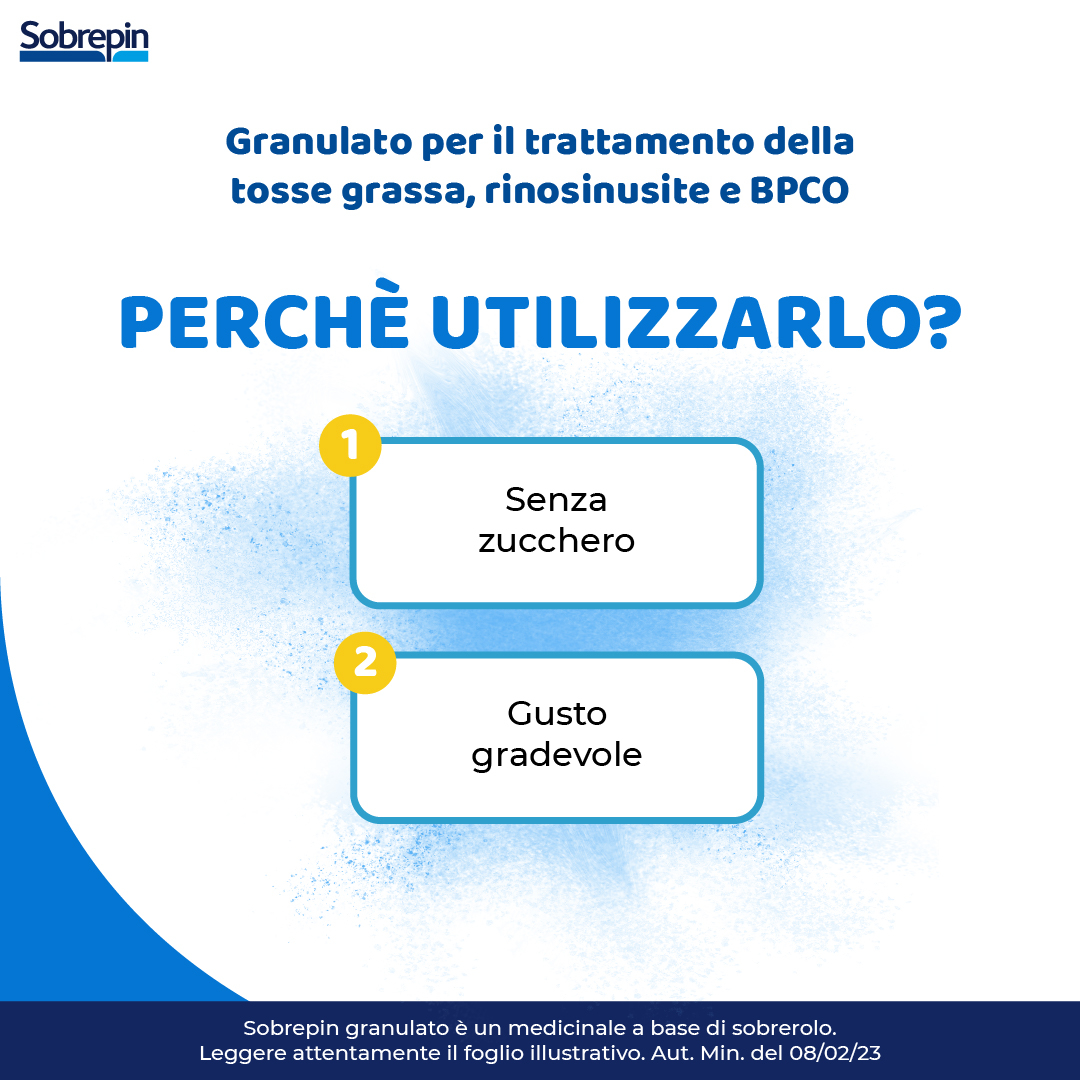 Sobrepin Granulato 300 mg Sobrerolo Tosse 24 Bustine Sobrepin Granulato 300 mg Sobrerolo Tosse 24 Bustine