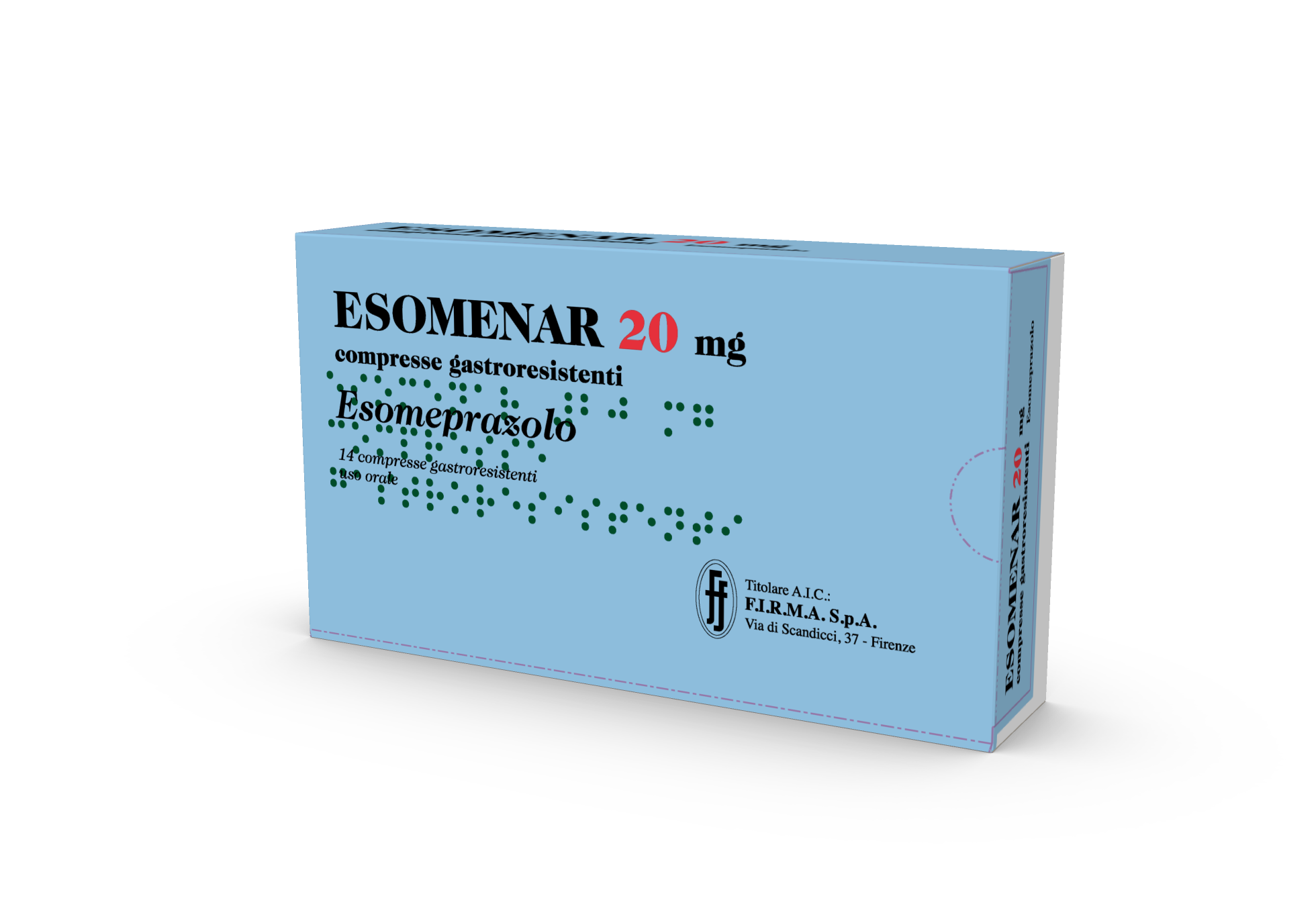 ESOMENAR*14CPR GASTRORES 20MG ESOMENAR*14CPR GASTRORES 20MG