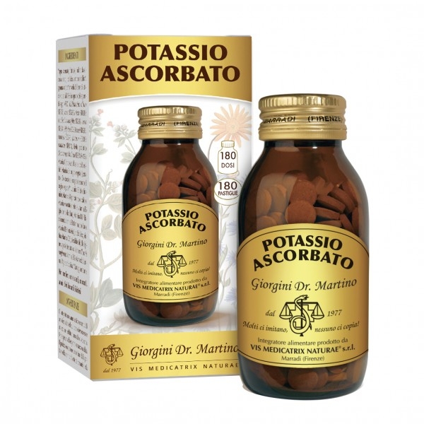 Dr. Giorgini Potassio Ascorbato Integratore Antiossidante 180 Pastiglie Dr. Giorgini Potassio Ascorbato Integratore Antiossidante 180 Pastiglie