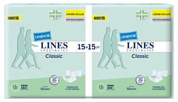 Lines Specialist Classic Pannoloni a Mutandina Misura Grande 30 Pezzi