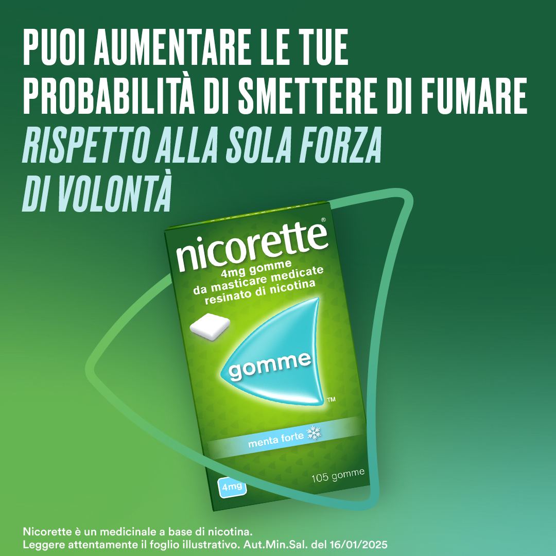 Nicorette Gomme 4 Mg Nicotina Menta 105 Gomme Masticabili Nicorette Gomme 4 Mg Nicotina Menta 105 Gomme Masticabili
