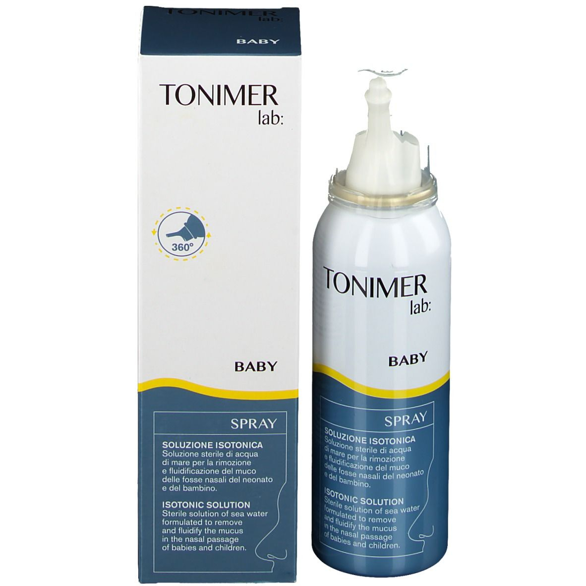 Tonimer Lab Baby Spray Soluzione Isotonica Nasale Neonati Bambini 100 ml Tonimer Lab Baby Spray Soluzione Isotonica Nasale Neonati Bambini 100 ml