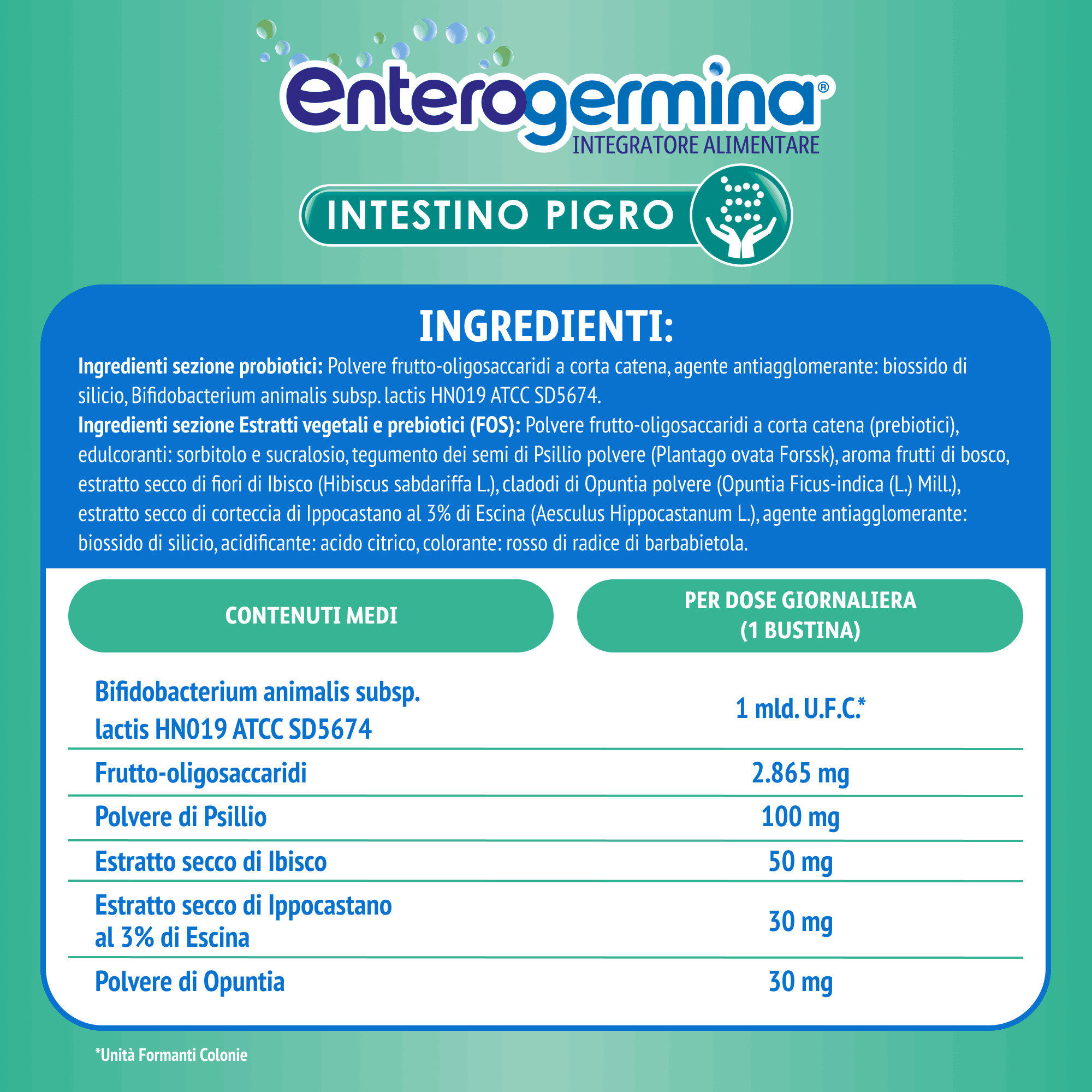 Enterogermina Intestino Pigro 20 bustine, Fermenti Lattici, Probiotici, Prebiotici, FOS, Integratore Regolarità Intestinale, con Psillio, Ibisco, Ippocastano, Opuntia, Gusto Frutti di Bosco Enterogermina Intestino Pigro 20 bustine, Fermenti Lattici, Probiotici, Prebiotici, FOS, Integratore Regolarità Intestinale, con Psillio, Ibisco, Ippocastano, Opuntia, Gusto Frutti di Bosco