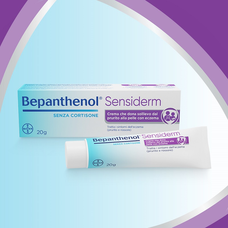 Bepanthenol Sensiderm Crema, per Pelle secca o irritata, Dermatite, Eczema, Reazioni allergiche, con Pantenolo, Senza Cortisone, Allevia Prurito e Arrossamento, Tubo da 20g Bepanthenol Sensiderm Crema, per Pelle secca o irritata, Dermatite, Eczema, Reazioni allergiche, con Pantenolo, Senza Cortisone, Allevia Prurito e Arrossamento, Tubo da 20g