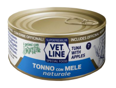 VET LINE GATTO TONNO+MELE 70G