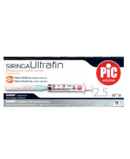 Pic Pronto Iniezione Ago 23G 2,5 ml 10 Pezzi Pic Pronto Iniezione Ago 23G 2,5 ml 10 Pezzi