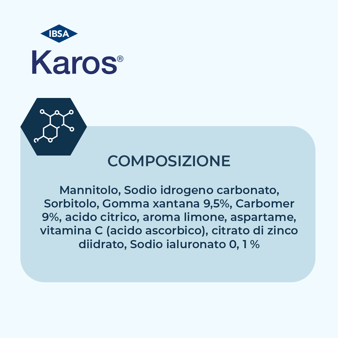 Karos Gola Gusto Limone per Gola Infiammata 20 Pastiglie