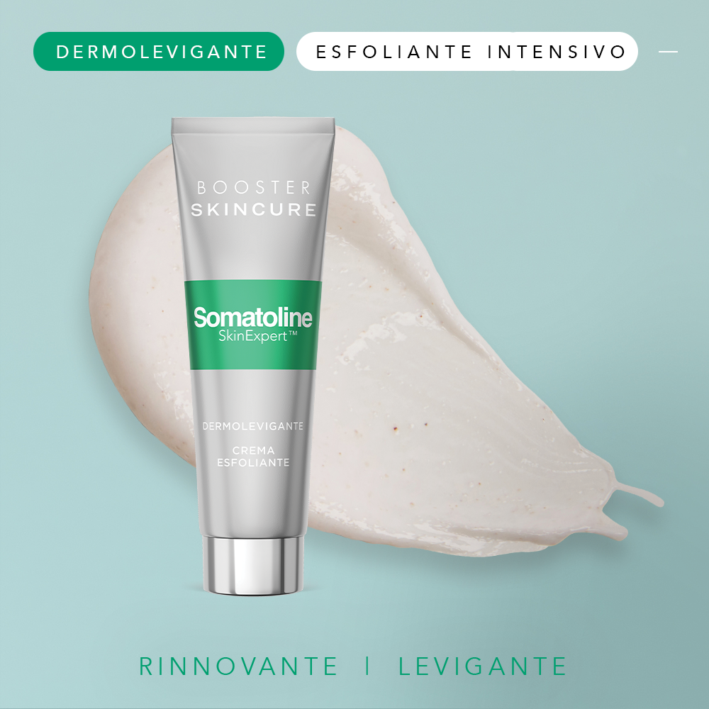 Somatoline SkinExpert, Skincure Dermolevigante, Crema Viso Esfoliante, Micro-granuli esfolianti - Papaina 50ml Somatoline SkinExpert, Skincure Dermolevigante, Crema Viso Esfoliante, Micro-granuli esfolianti - Papaina 50ml