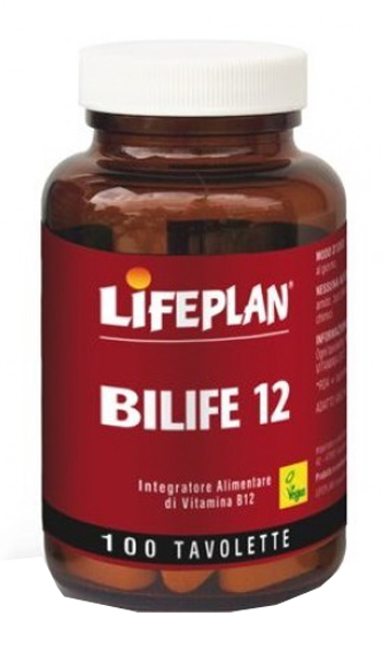 Lifeplan Bilife 12 utile per il metabolismo energetico e al sistema nervoso senza glutine 100 tavolette