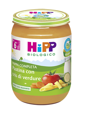 Hipp Biologico Pappa Pronta Pastina Con Tris Di Verdure 190 g Hipp Biologico Pappa Pronta Pastina Con Tris Di Verdure 190 g