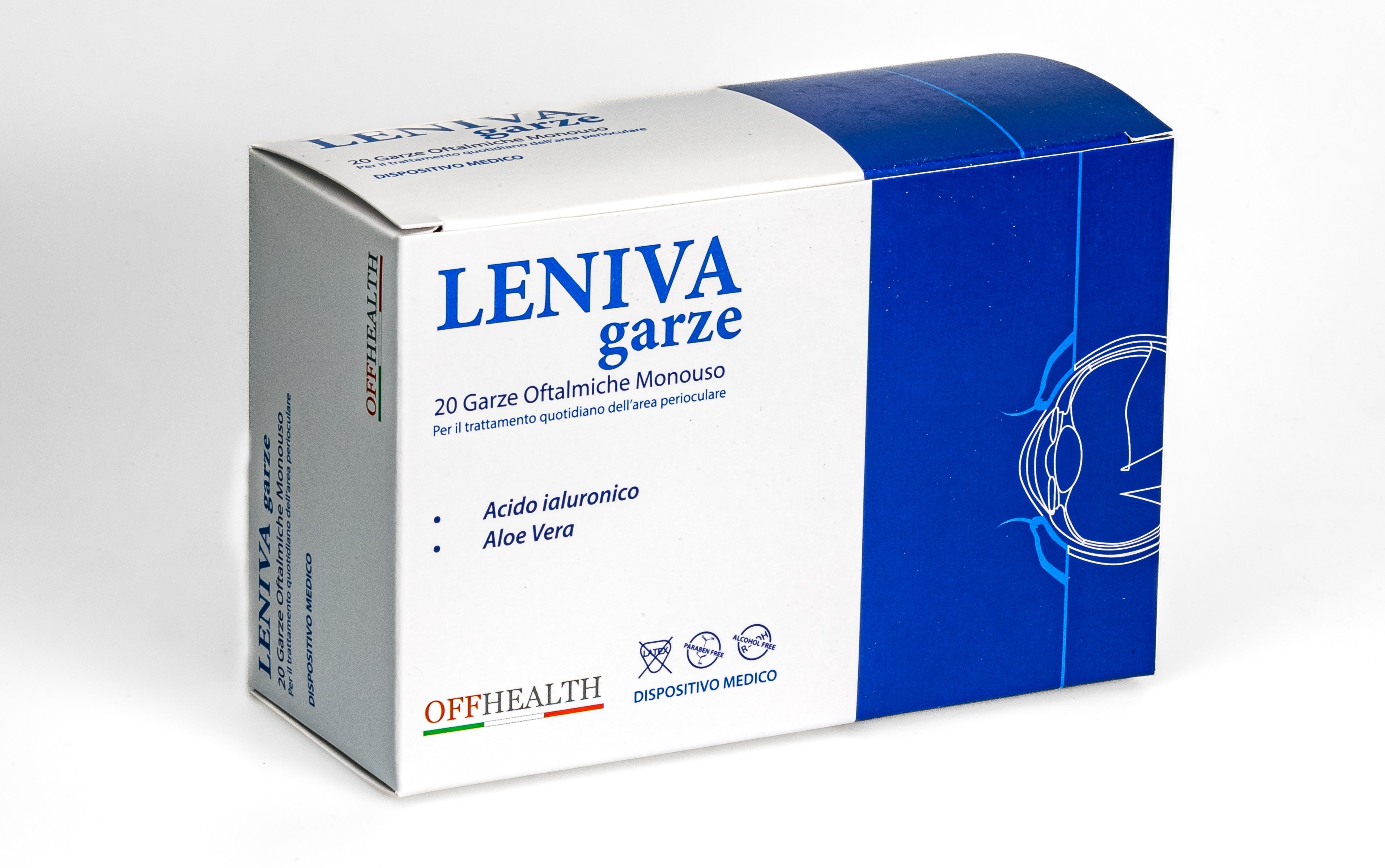 Leniva Garze Monouso Lenitive Occhi 20 Pezzi