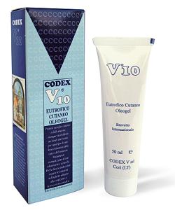 Codex V10 Oleogel Eutrofico Cutaneo Trattamento Rigenerante 50 ml Codex V10 Oleogel Eutrofico Cutaneo Trattamento Rigenerante 50 ml