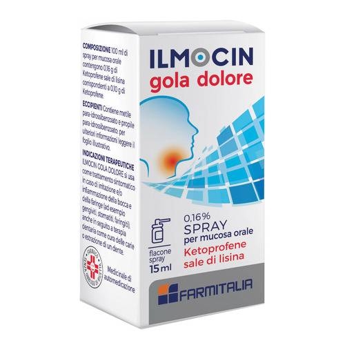 ILMOCIN Gola Dolore Spray Mucosa Orale Antinfiammatorio 15mL 